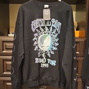 Junk Food Clothing Black Graphic Crewneck Sweater